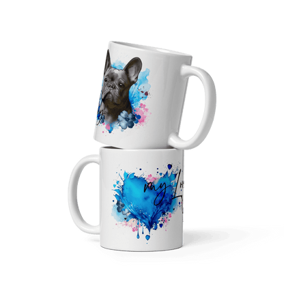 Das Design auf dieser Tasse erinnert an die Einzigartigkeit und Schönheit unserer tierischen Gefährten