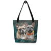 Verleihe deinem Outfit einen besonderen Touch mit dieser individuellen Stofftasche mit dem Portrait deines treuen Begleiters.